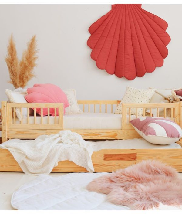 Barnsäng Alex Duo med stödbräda och förvaringslåda