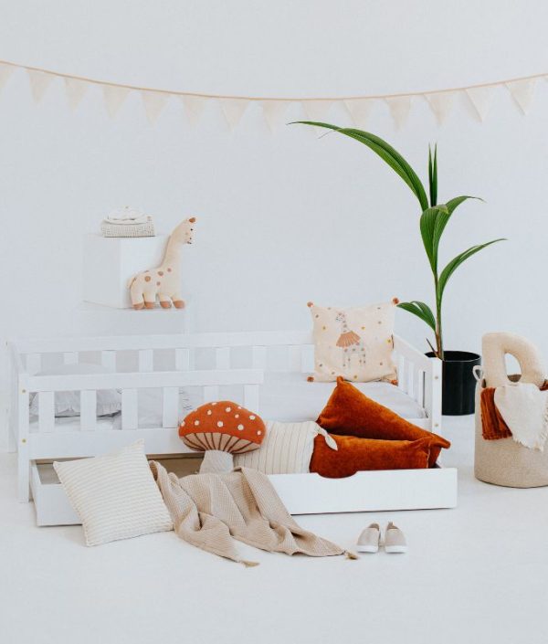 Juniorsäng med förvaringslåda Henri, vit