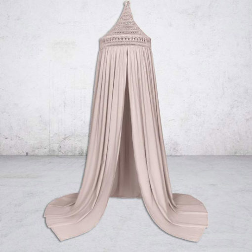 Numero 74, Tara boho sänghimmel med ljusslinga, Powder - Bild 4