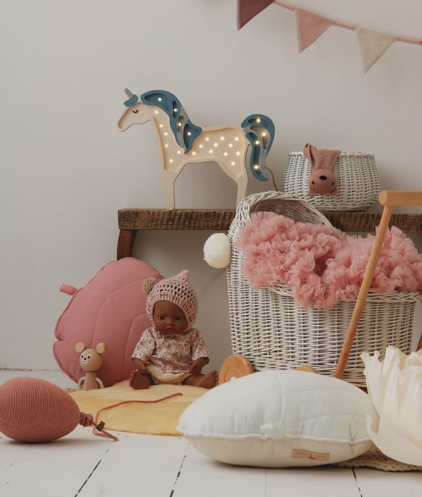 Little Lights, Nattlampa till barnrummet, Enhörning blå glitter