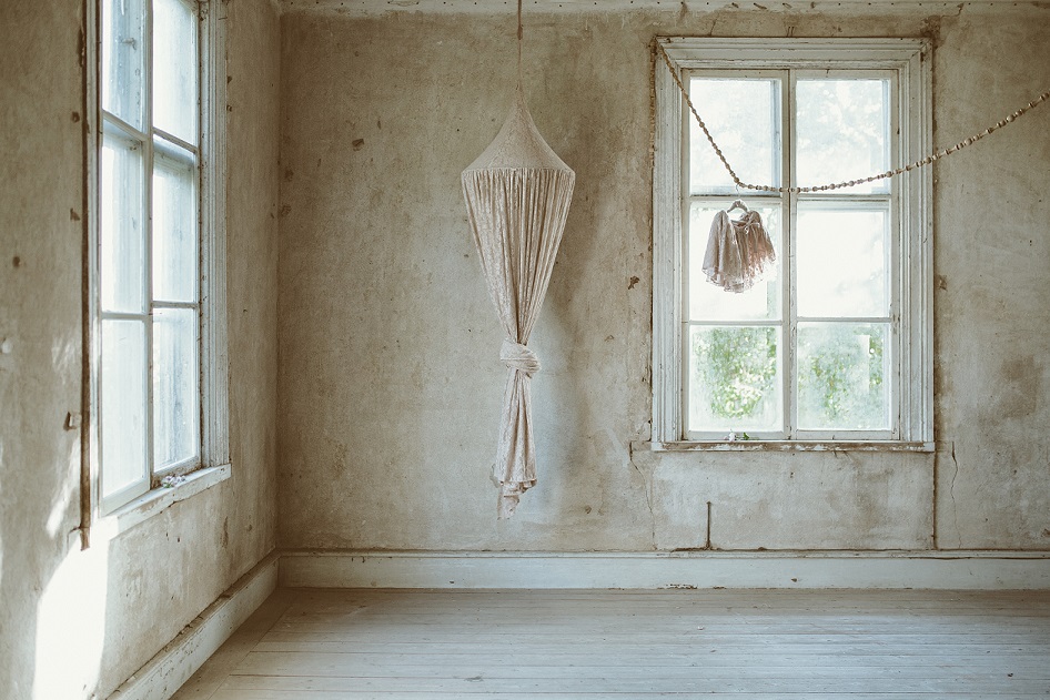 Numero 74, sänghimmel med ljusslinga, Vit spets - Bild 3