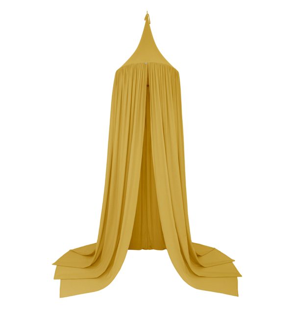 Numero 74, sänghimmel med ljusslinga, Sunflower yellow