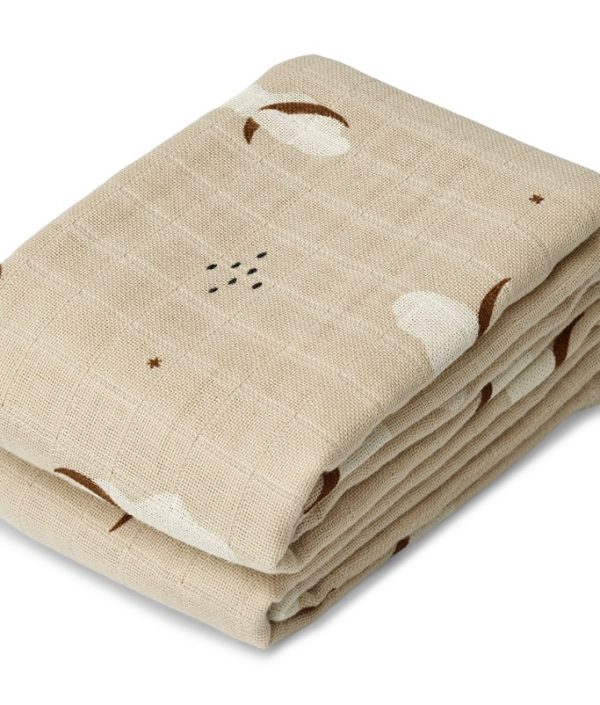 Liewood, Lewis snuttefilt 2-pack, Stargazer foggy mix