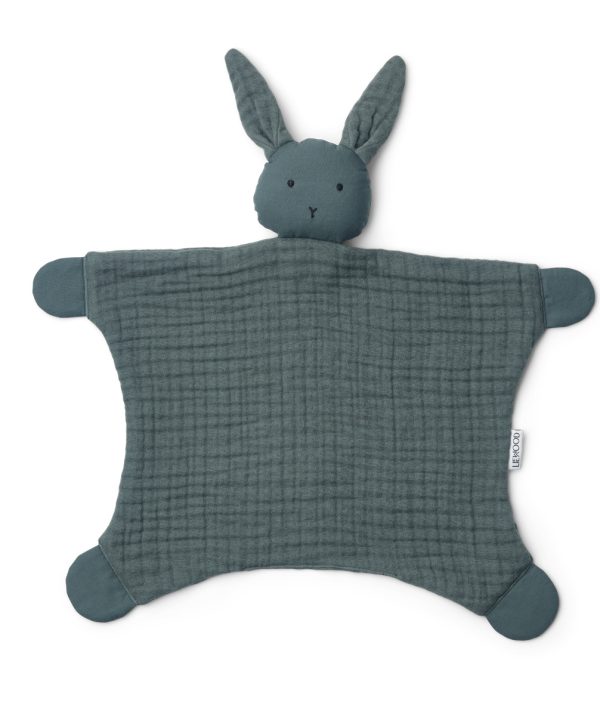 Liewood, Addison kanin snuttefilt, Whale blue
