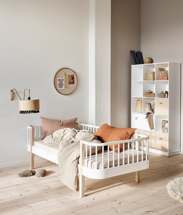 Oliver Furniture, dagbädd junior vit/ek