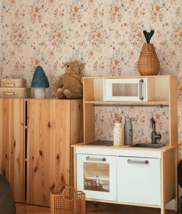 Dekornik, tapet Flowers with orange