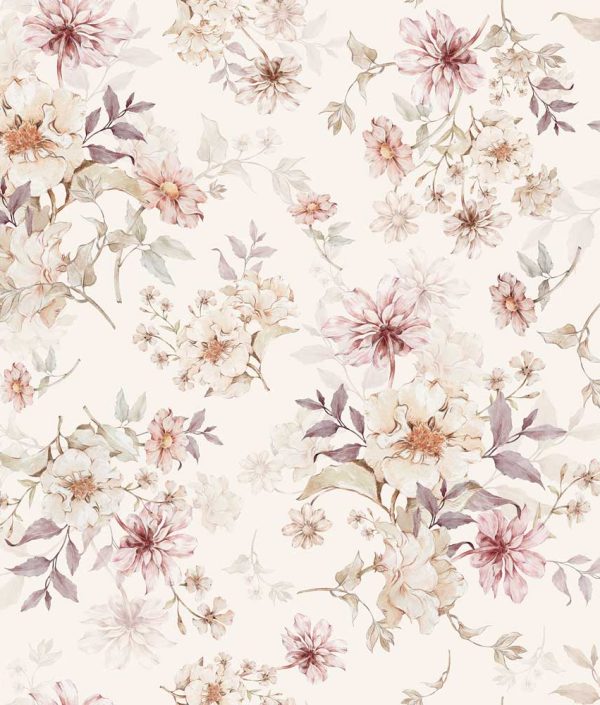 Dekornik, tapet Flowers with violet