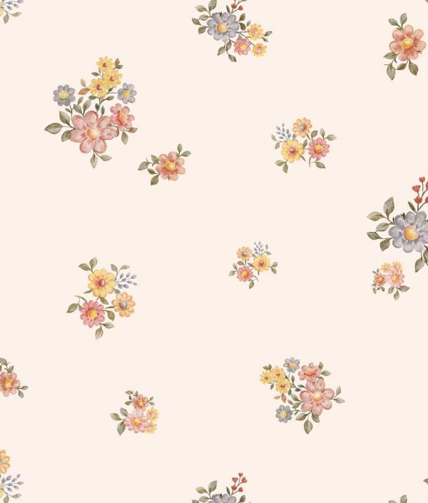 Dekornik, tapet Flowers minimini light