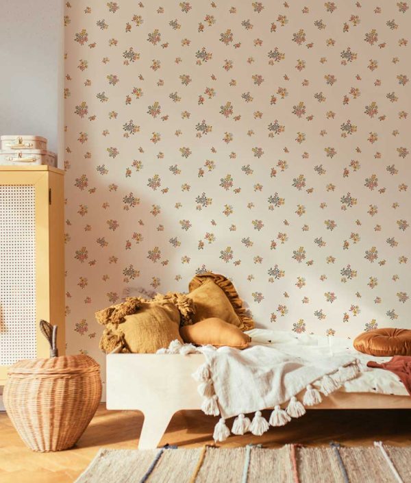 Dekornik, tapet Flowers minimini light