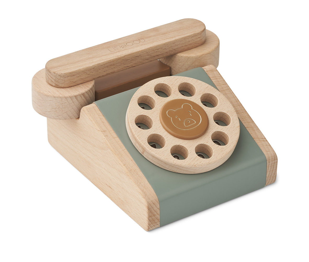 Liewood, Selma klassisk telefon, Faune green golden caramel