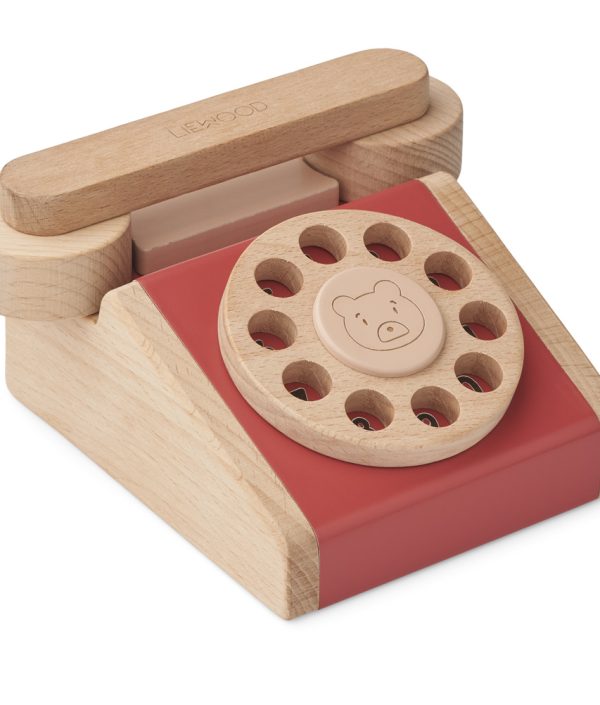 Liewood, Selma klassisk telefon, Apple red pale tuscany rose