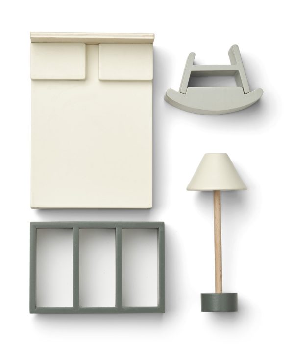 Liewood, Amanda möbler till dockhus, Hunter green mix