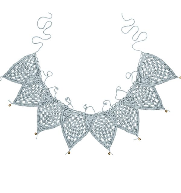 Numero 74, virkad vimpelslinga, Sweet blue