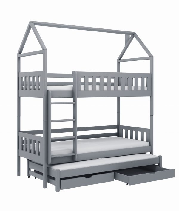 Hussäng våningssäng med tre sängar Ingvar