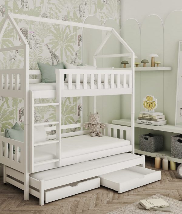 Hussäng våningssäng med tre sängar Ingvar