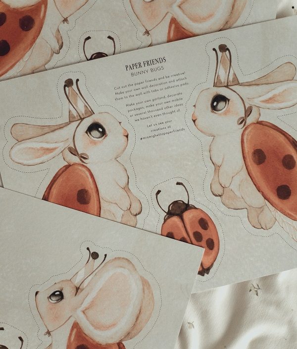 Mrs Mighetto, Paper Friends Ladybugs