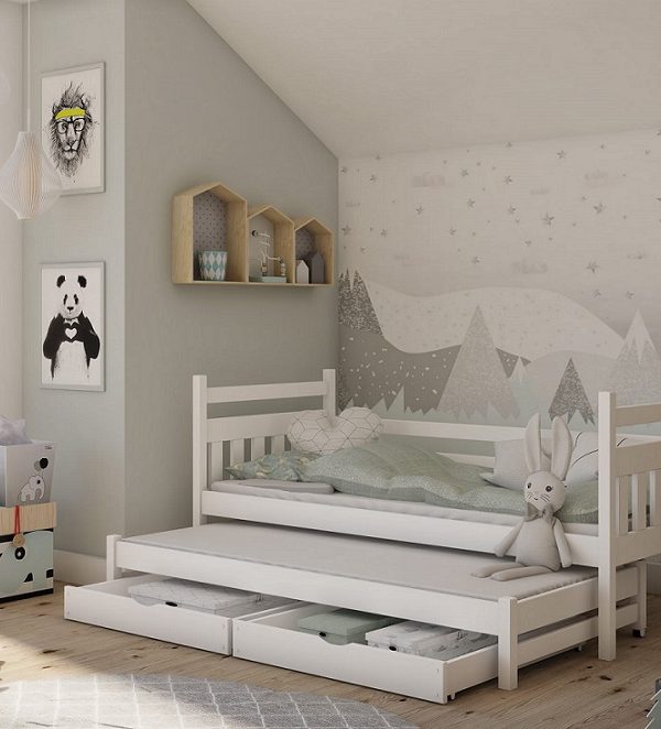 Barnsäng med extrasäng, dagbädd Disa