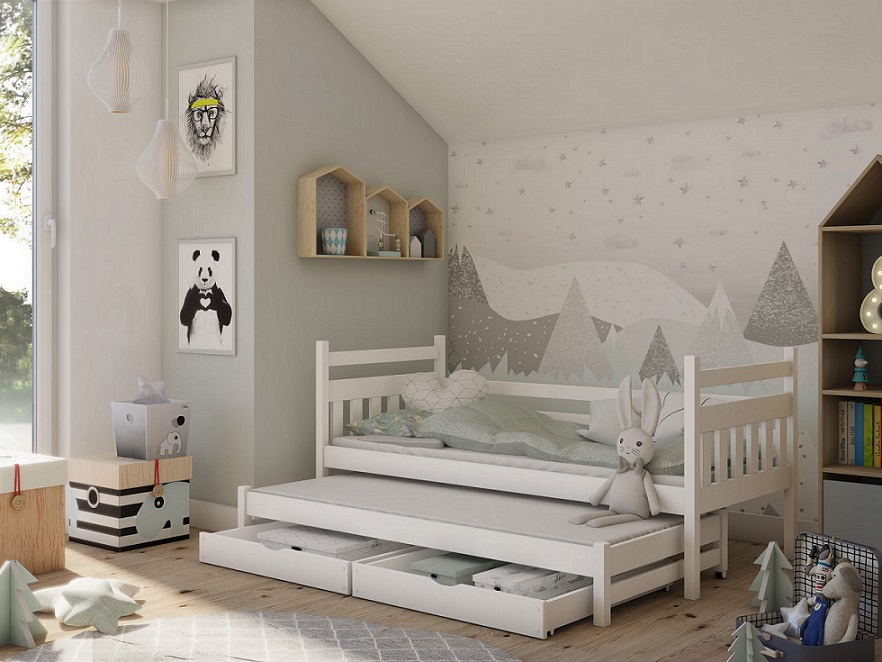 Barnsäng med extrasäng, dagbädd Disa