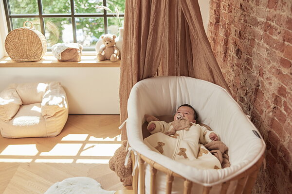 Jollein, Soffa Beanbag fåtölj, teddy cream white - Bild 6