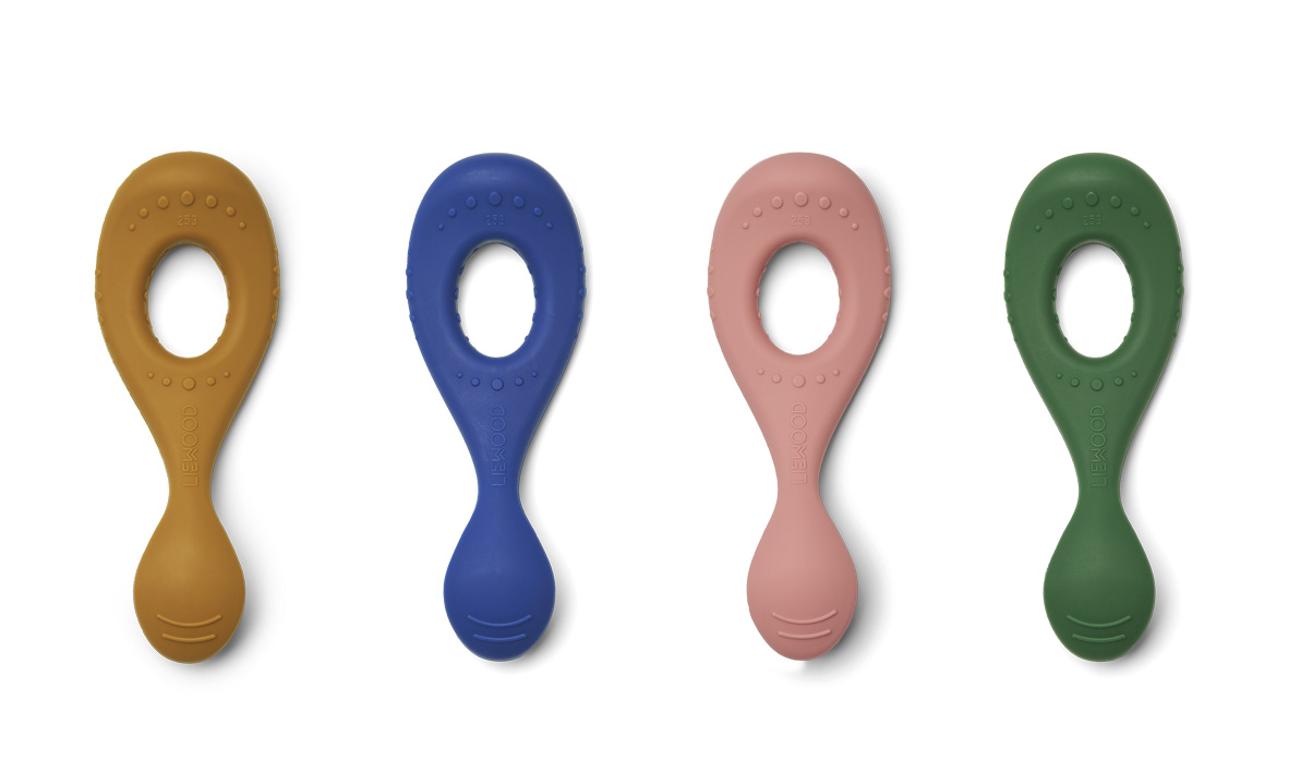 Liewood, Liva silikon sked 4-pack, Eden multi mix