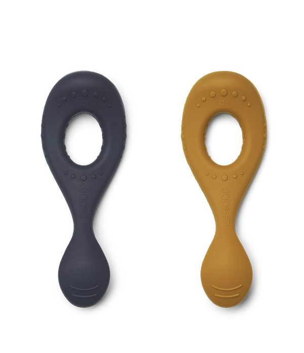 Liewood, Liva silikon sked 4-pack, Sea blue multi mix