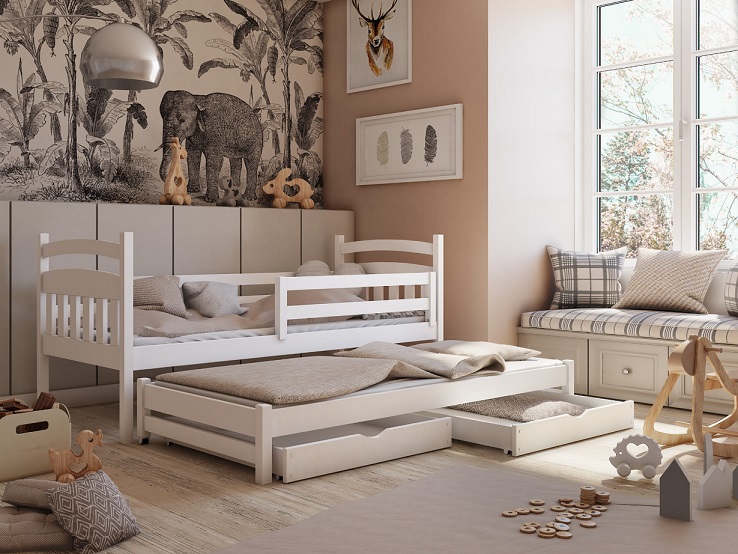 Barnsäng med extrasäng, dagbädd Mateo