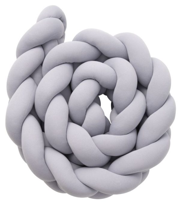 Babylove, Spjälsängsskydd knutkudde, grå