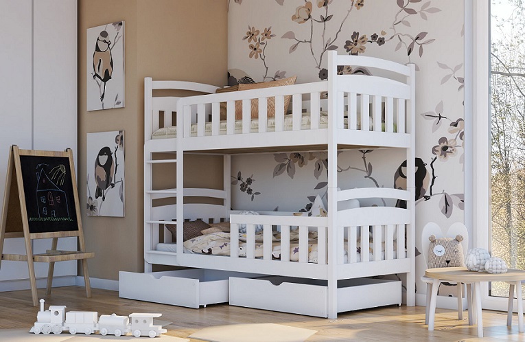 Våningssäng med stödbräda, Andreas