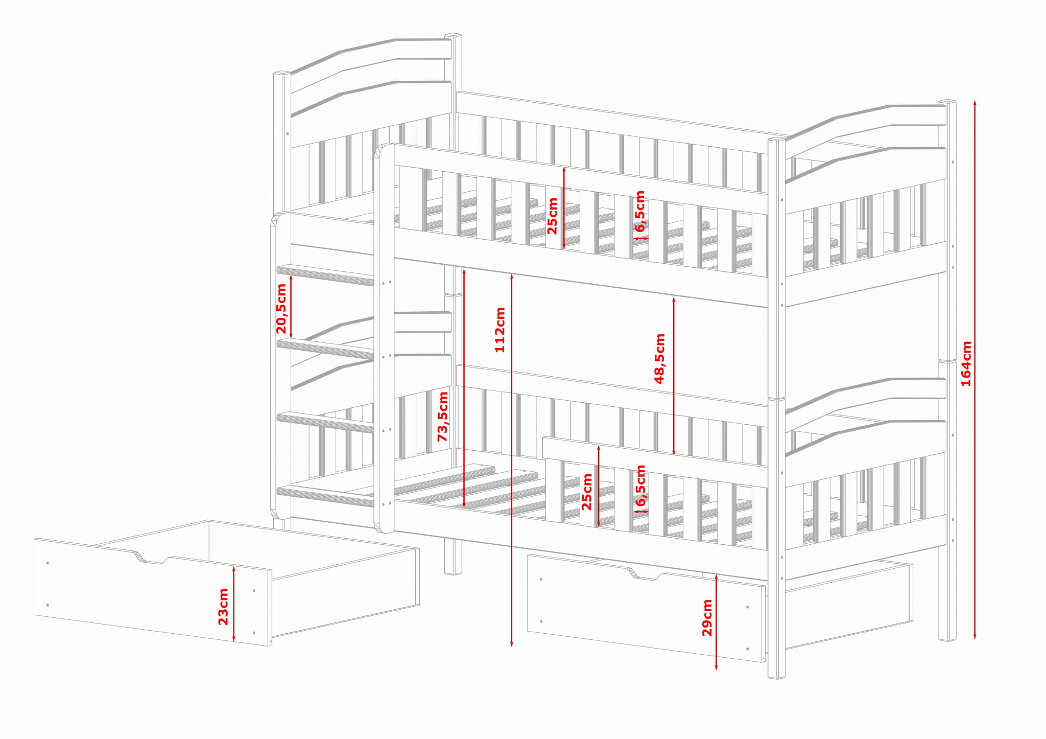 Våningssäng med stödbräda, Andreas - Bild 6