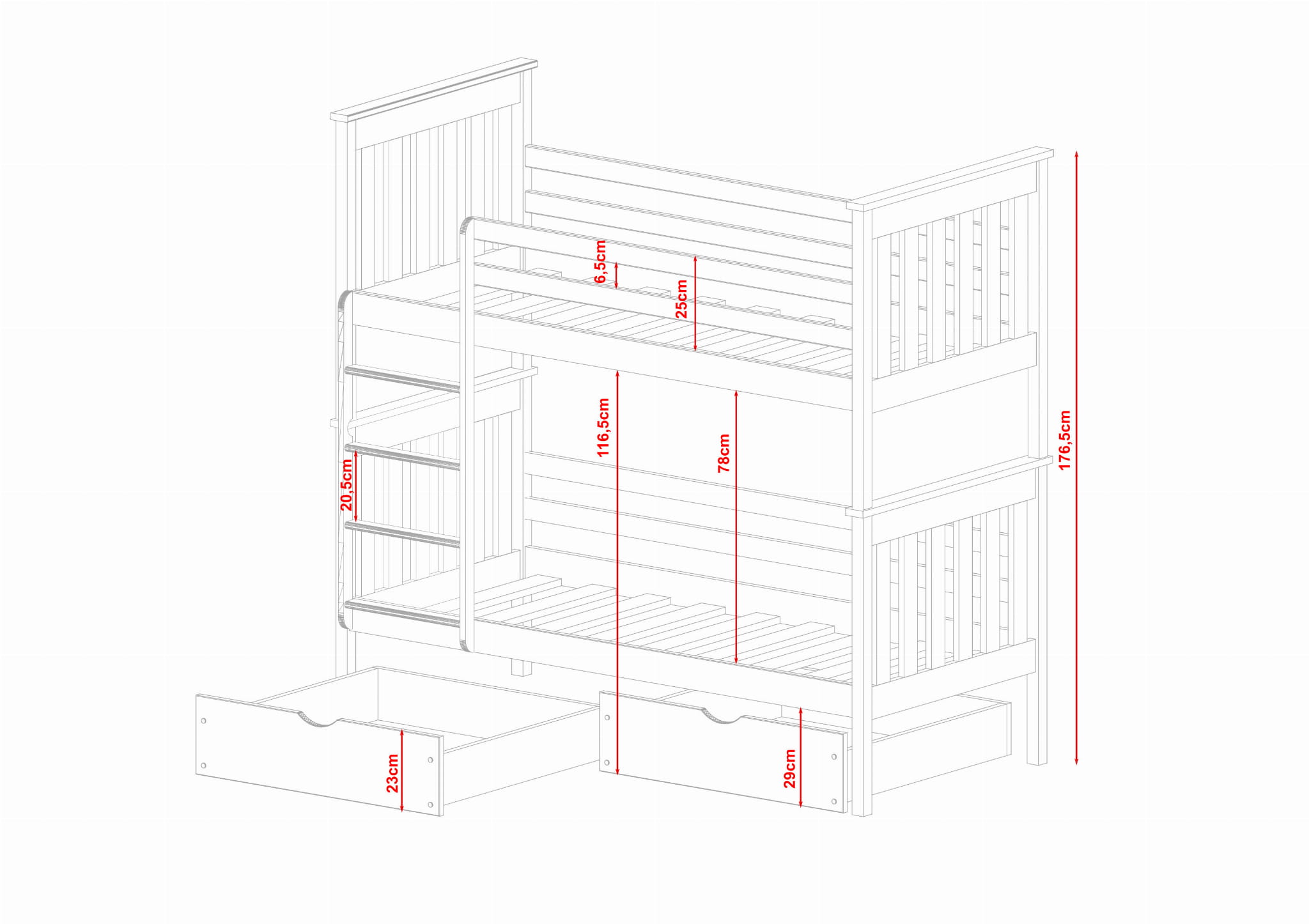 Våningssäng med stödbräda, Björn - Bild 7