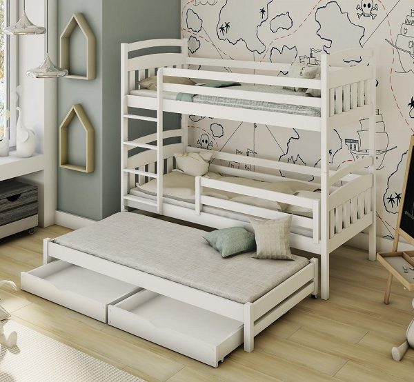 Våningssäng med tre sängar, Albert