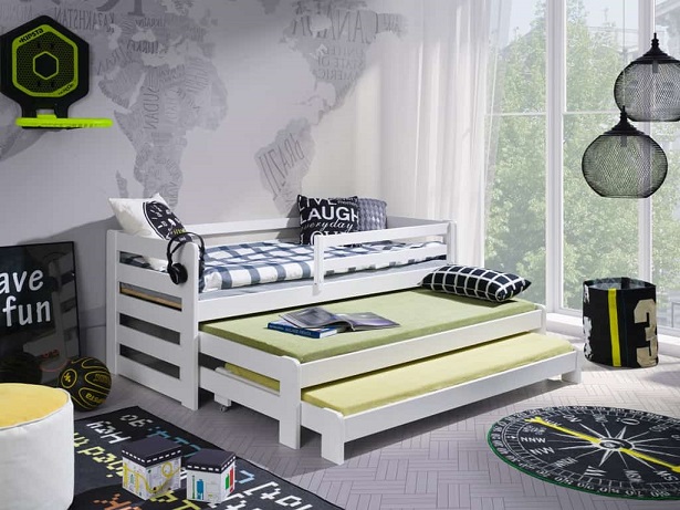 Barnsäng med tre sängar, dagbädd Roy - Bild 6