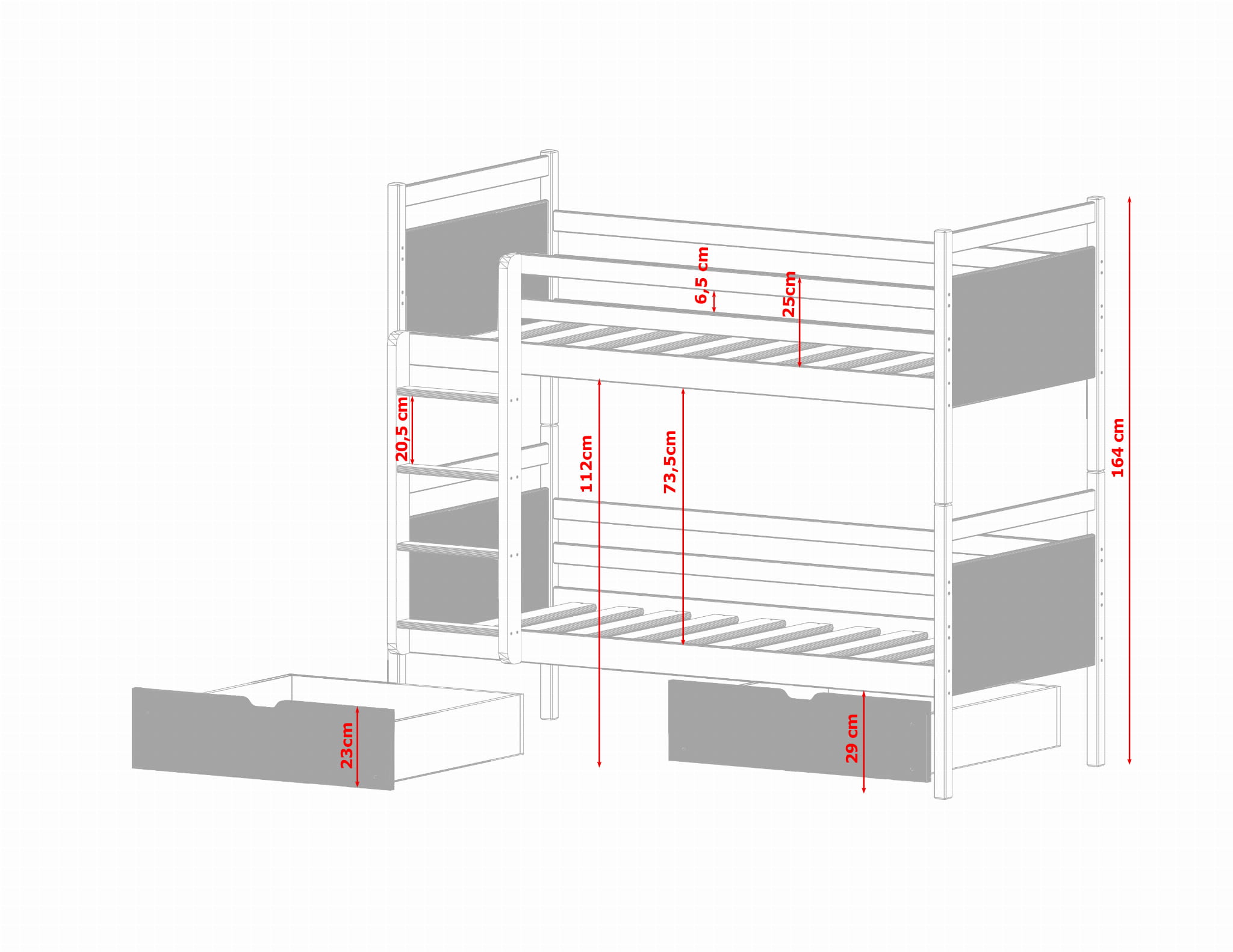 Våningssäng med griffeltavla, Fritz - Bild 2