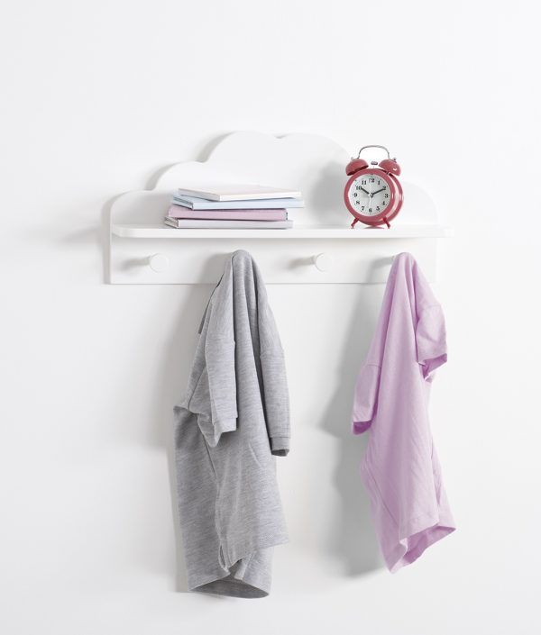 Hylla moln till barnrummet, vit