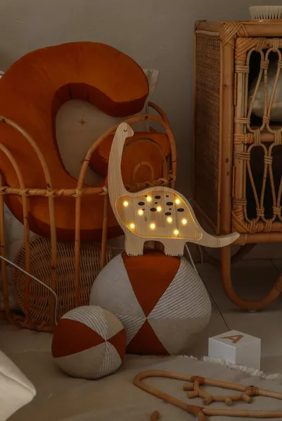 Little Lights, Nattlampa till barnrummet, Dino mini Trä - Bild 3