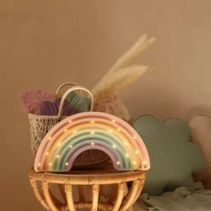 Little Lights, Nattlampa till barnrummet, Regnbåge Pastel