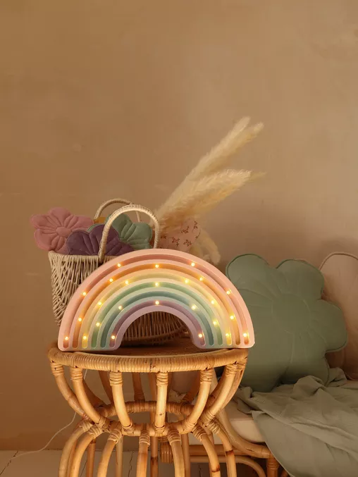 Little Lights, Nattlampa till barnrummet, Regnbåge Pastel - Bild 2