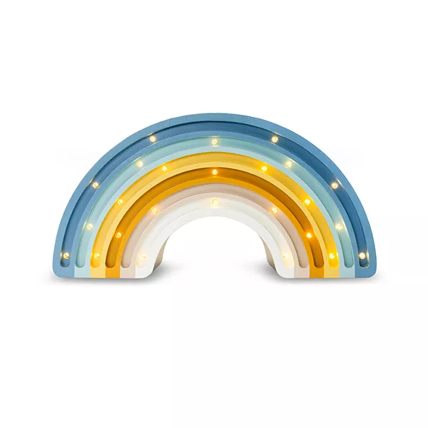Little Lights, Nattlampa till barnrummet, Regnbåge Denim Blue