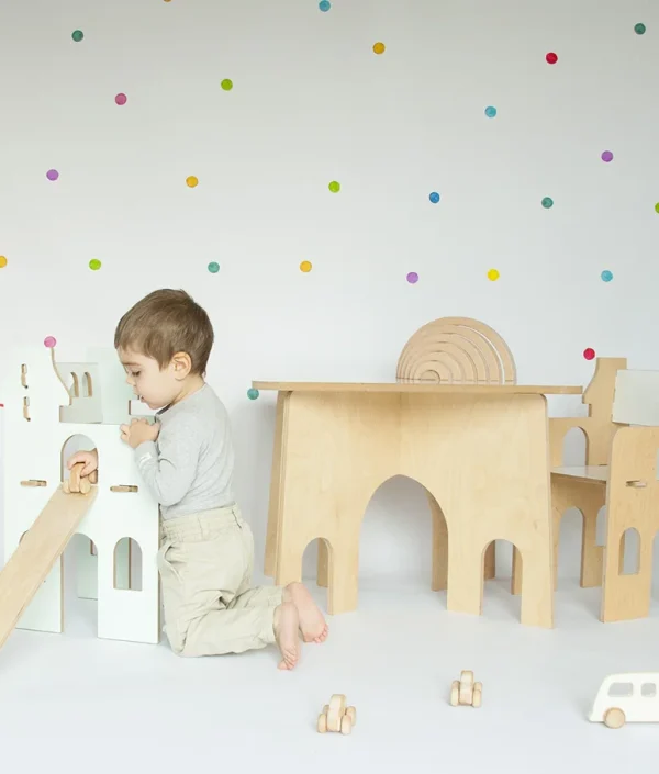 Möbelset bord och två stolar, Roundabout