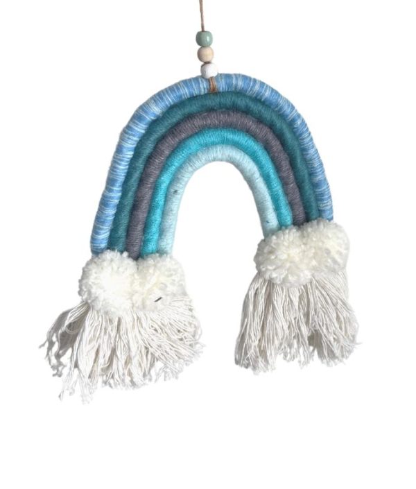 Väggdekoration regnbåge Blue Waves