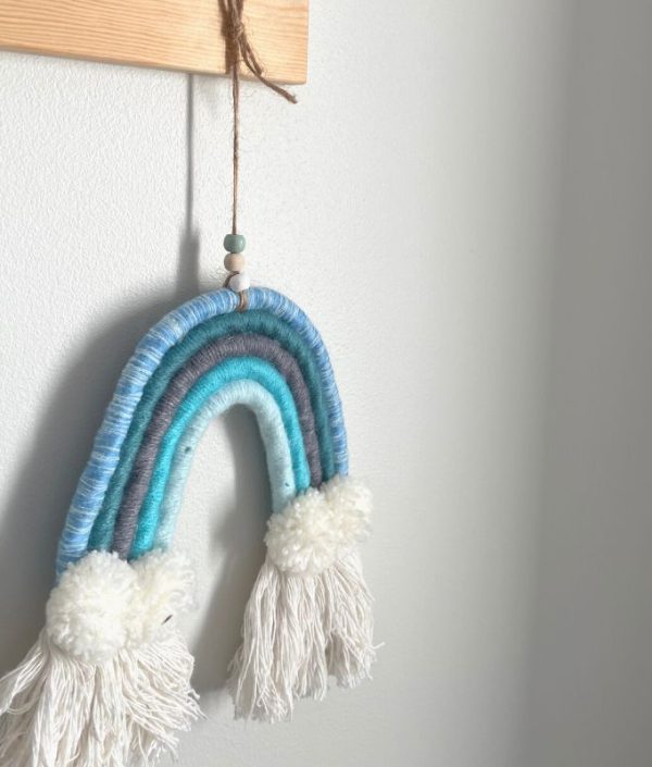 Väggdekoration regnbåge Blue Waves