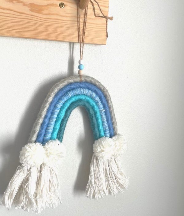 Väggdekoration regnbåge Aqua