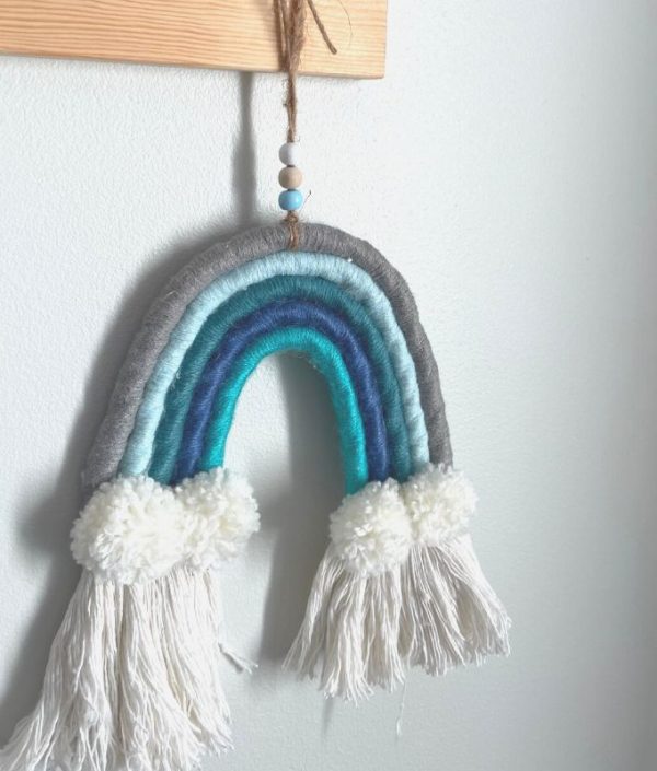 Väggdekoration regnbåge Blue Anthracite