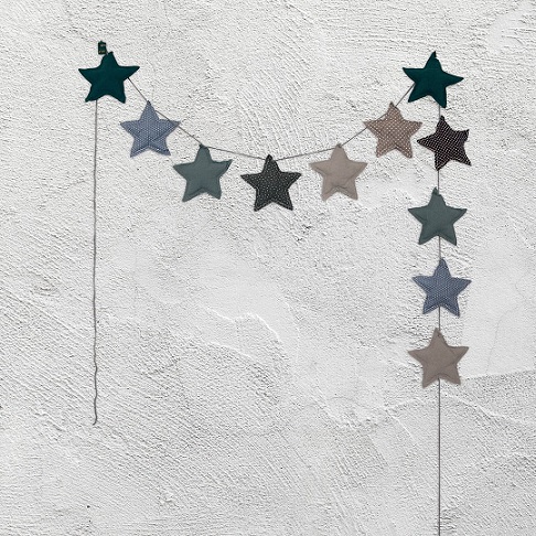 Numero 74, vimpel till barnrummet, Mini Star Mix Blue - Bild 2