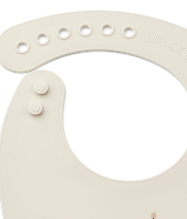 Liewood, Tilda Silikon haklapp 2-pack, Peach sea shell mix