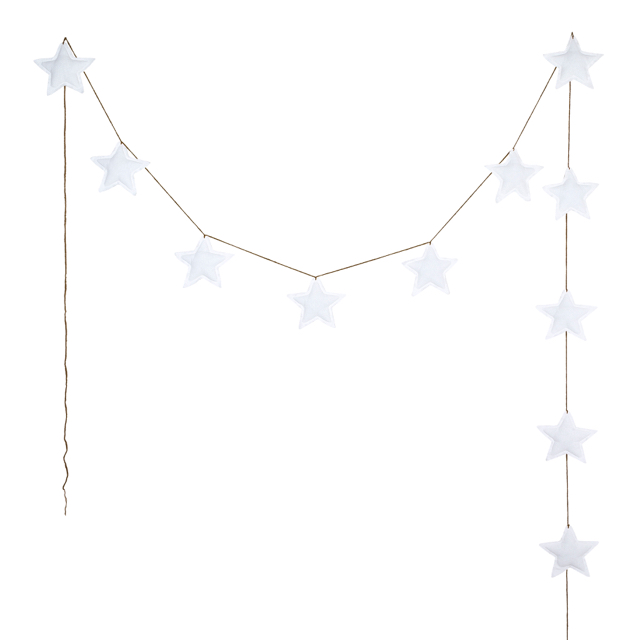 Numero 74, vimpel till barnrummet, Mini Star White - Bild 2