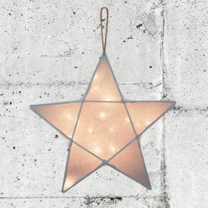 Numero 74, nattlampa stjärna med ljusslinga, Sweet Blue