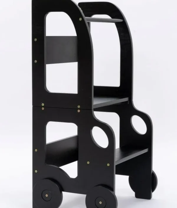 Byggbar kökspall bil, svart