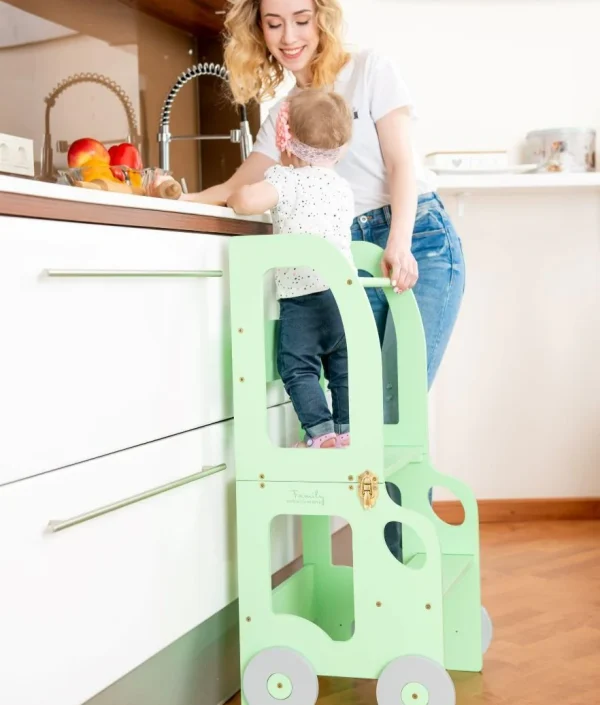 Byggbar kökspall bil, mint