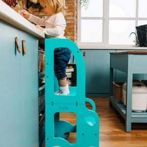 Byggbar kökspall bil, blå